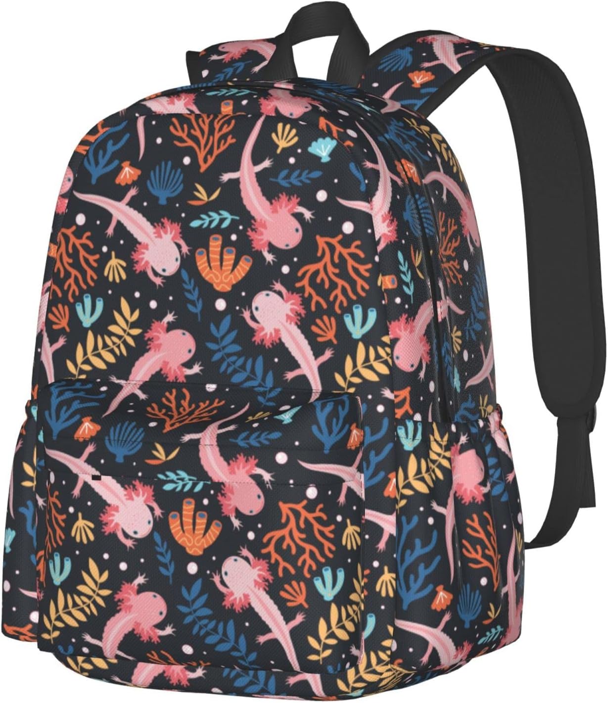 Axolotl Backpack Bookbag Laptop Backpacks Multipurpose Daypack for Boys Girls School Men Women Travel Hiking - Image 6