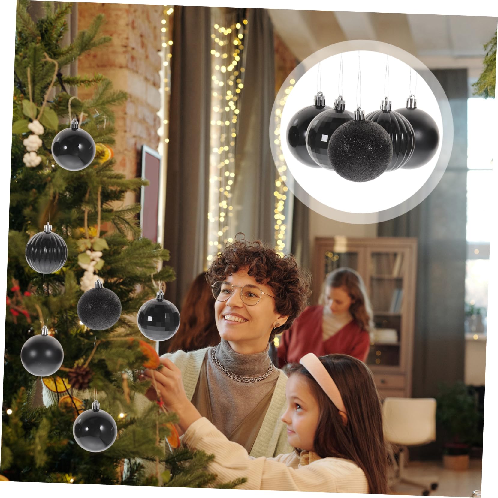 36stücke Weihnachtsbaum Hängekugeln Set Aus Weihnachtsbaum Hängeornament Hänge-Dekoration Für Zuhause