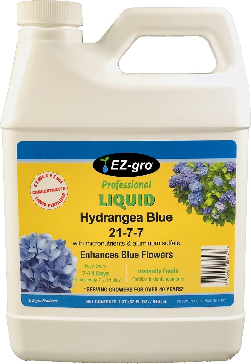 Hydrangea Fertilizers by E ZGRO 2177 with Added Aluminum Sulfate to