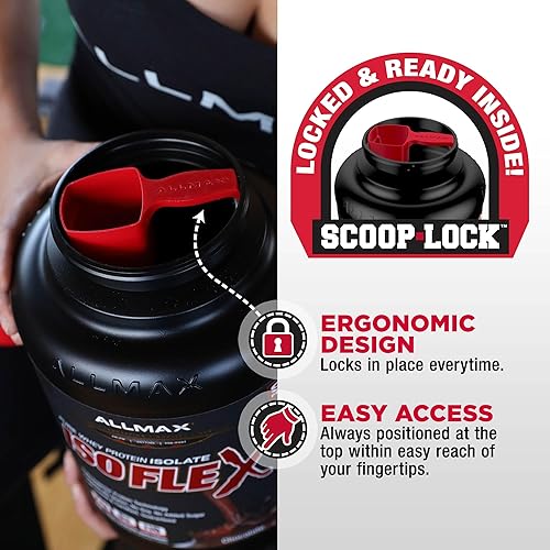 Miniatura 6 de AllMax Nutrición - Polvo de proteína de suero ISOFLEX, aislado de proteína de suero de leche, 0.95 oz de proteína, pastel de cumpleaños, 2 libras