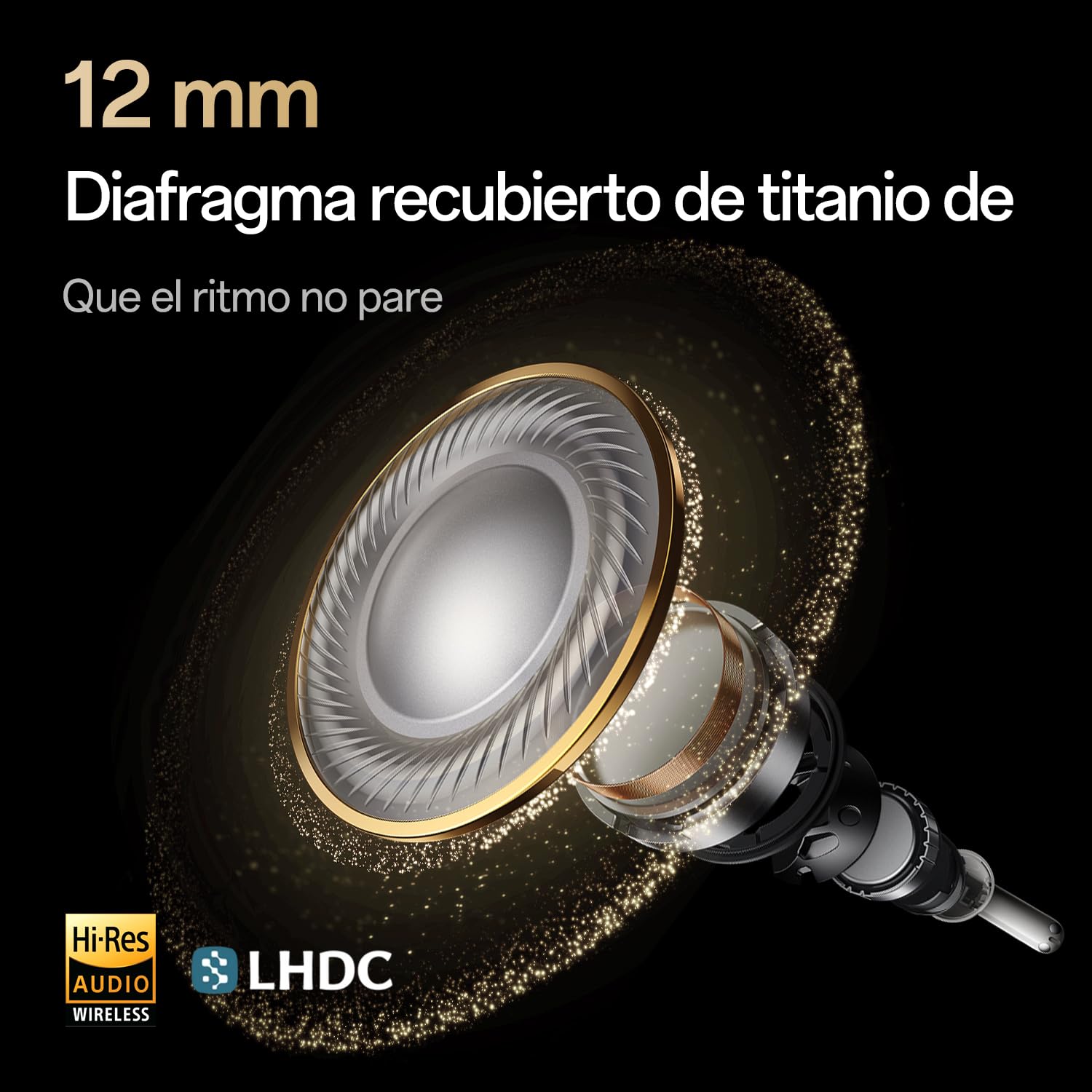 OPPO Enco Air5 Pro Auriculares Bluetooth 6.0, 55dB ANC, Pearl White
