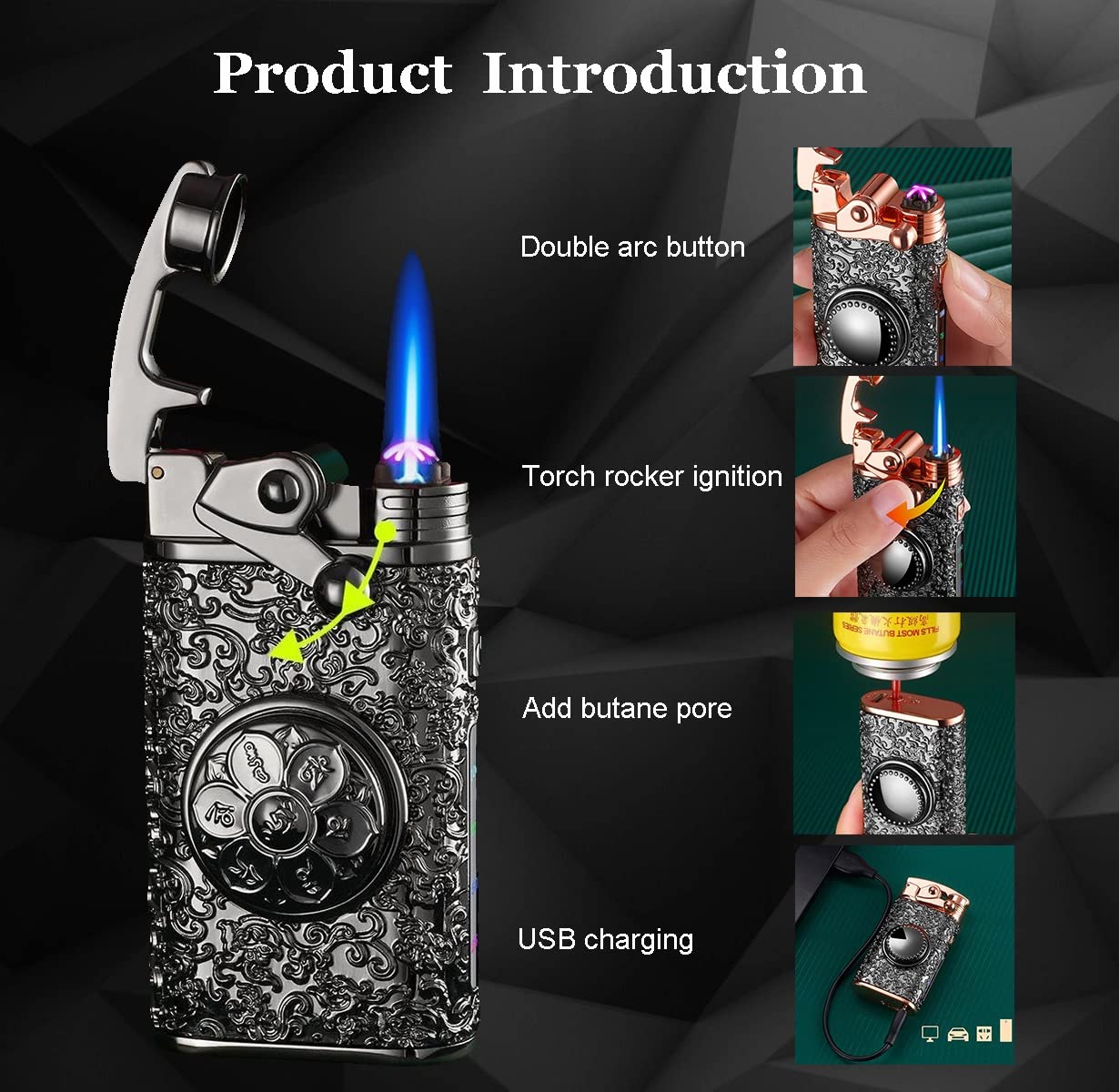 Amazon.com: Vintage Dual Arc Plasma Jet Flame Torch Lighter
