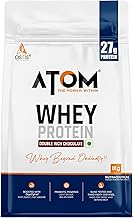 AS-IT-IS Nutrition ATOM Whey Protein 1kg | 27g protein | Isolate & Concentrate | Double Rich Chocolate | USA Labdoor Certified | With Digestive Enzymes for better absorption