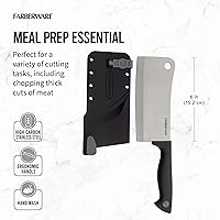 Vista 3 de Farberware Edgekeeper – Cuchillo de carnicero de 15 cm con cubierta autoafilable, cuchillo de cocina de acero inoxidable de alto carbono con mango