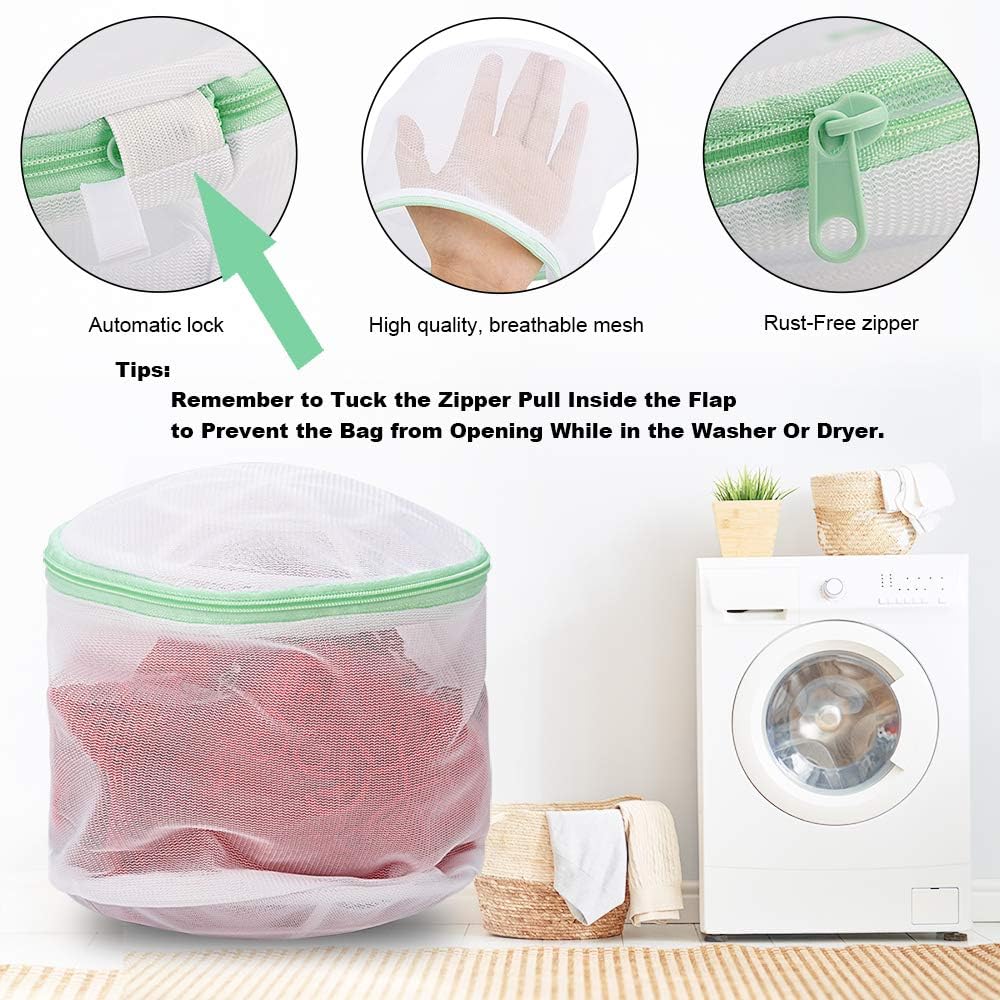 Bra Bag for Washing Machine, Bra Laundry Bag, Bra Washer Protector, Laundry Bags Mesh Wash Bags for Socks, Hosiery, Underwear(3 Set)