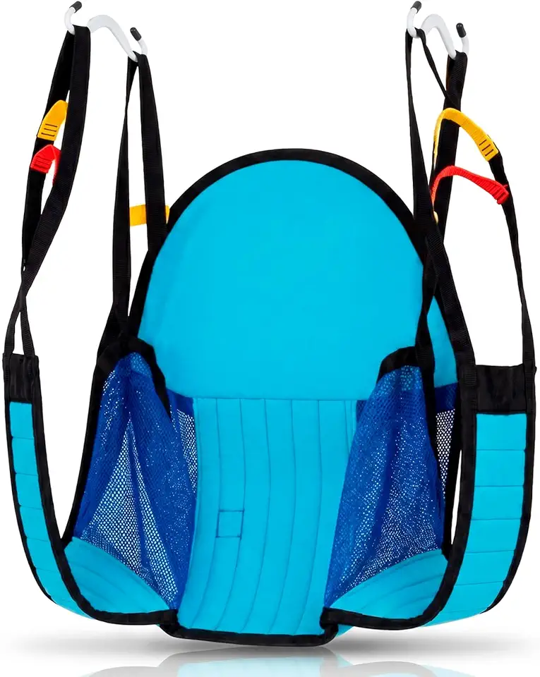 Vive Alça de elevação acolchoada para pacientes com suporte de cabeça - ajuste universal para elevadores hidráulicos e elétricos - Alça de transferência de corpo inteiro para chuveiro, banheiro e uso