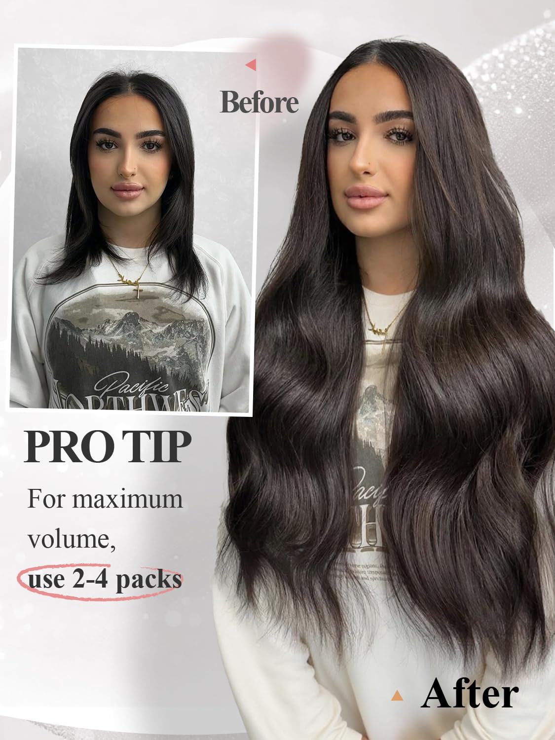 Human Hair Micro Beaded Weft Extensions 18 Inch 50g Reusable Human Hair Micro Beaded Weft Extensions 18 Inch 50g Reusable main image 4