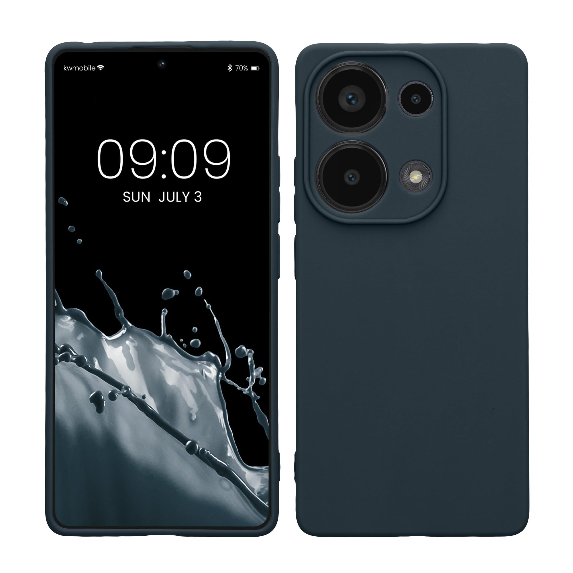 kwmobile Carcasa Compatible con Xiaomi Redmi Note 14 Pro 5G / Poco X7 Funda - Funda Ultrafina de TPU con Bordes elevados - Lavanda Metalizado — view 340