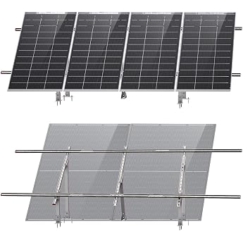 Eco-worthy 56 cm / 71 cm / 104 cm Adjustable Solar Panel Tilt Brackets Set for Boats, Caravans, Roof Off-Grid Systems