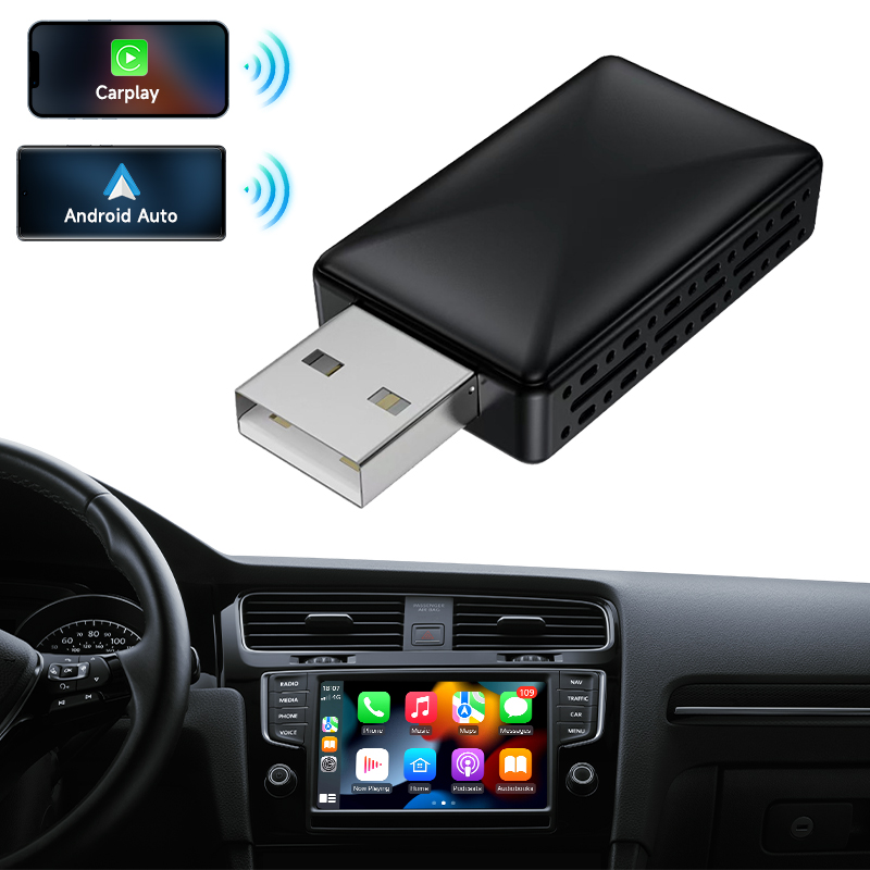 Wireless CarPlay Adapter 2025 - Kabelloser CarPlay Dongle Für IPhone | 5 GHz WiFi & Bluetooth 5.3