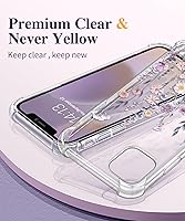 Vista 3 de GVIEWIN - Funda para iPhone 11 con protector de pantalla + protector de lente de cámara, cubierta protectora transparente suave de poliuretano