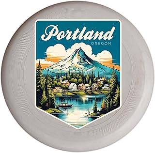 Portland Oregon Design B Souvenir Frisbee Flying Disc 2-Pack