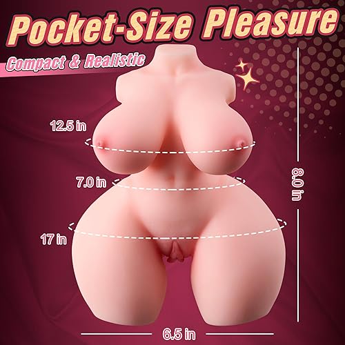 Miniatura 5 de Muñeca sexual pequeña de 2.7 libras, masturbador masculino, juguete de culo, mini coño de bolsillo, muñeca sexual pequeña con 2 agujeros, juguetes