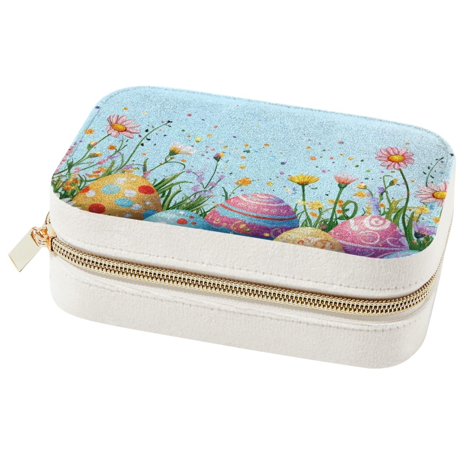 Organisateur bijoux portable fleurs et bagues pour le rangement des colliers