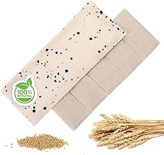 Blumtal Körnerkissen groß Mikrowelle - alternatives Wärmekissen Mikrowelle gefüllt mit 100% natürlichem Weizen - Körnerkissen Nacken Schulter - Alternative zum Kirschkernkissen groß - schmerzlindernd