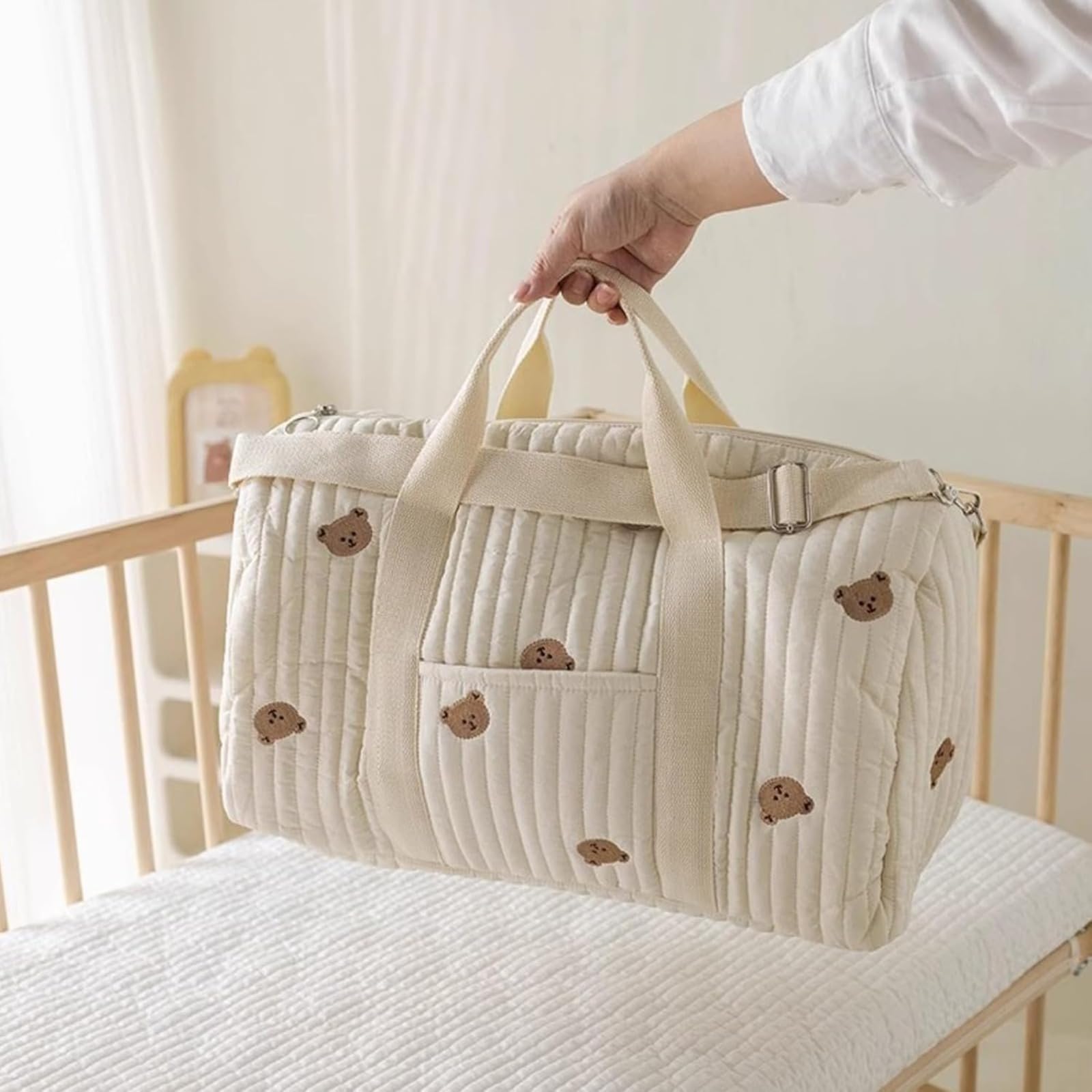 Borsa Multiuso per Mamma, Parto in Ospedale, Passeggino, Viaggio e Cambio Pannolini