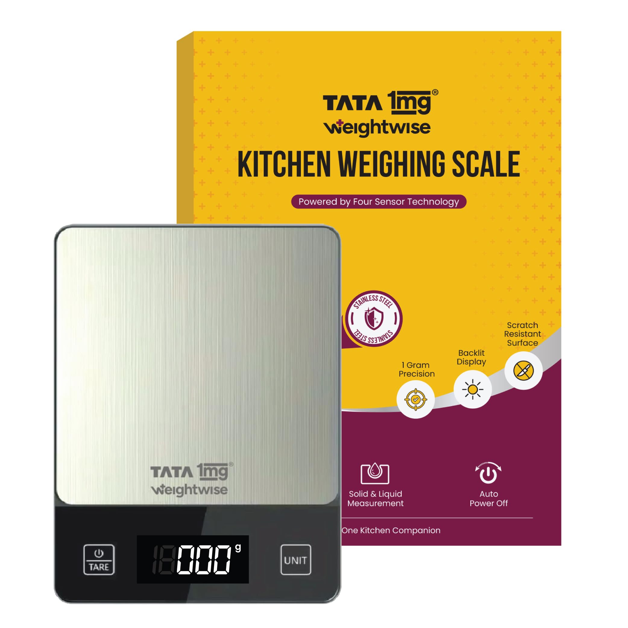 Tata 1mg Weightwise Kitchen Weighing Scale 5kg
