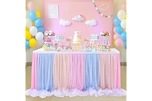 Pastel-Hued Table Skirt