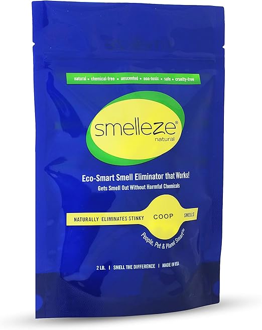 SMELLEZE Natural Chicken Coop Odor Eliminator Granules 2