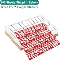 Vista 88 de MFLABEL 2x4 Shipping Labels - 25 Sheets (250 Labels) for Laser & Inkjet Printers, 10-UP FBA Address Stickers, Matte White Self-Adhesive Mailing