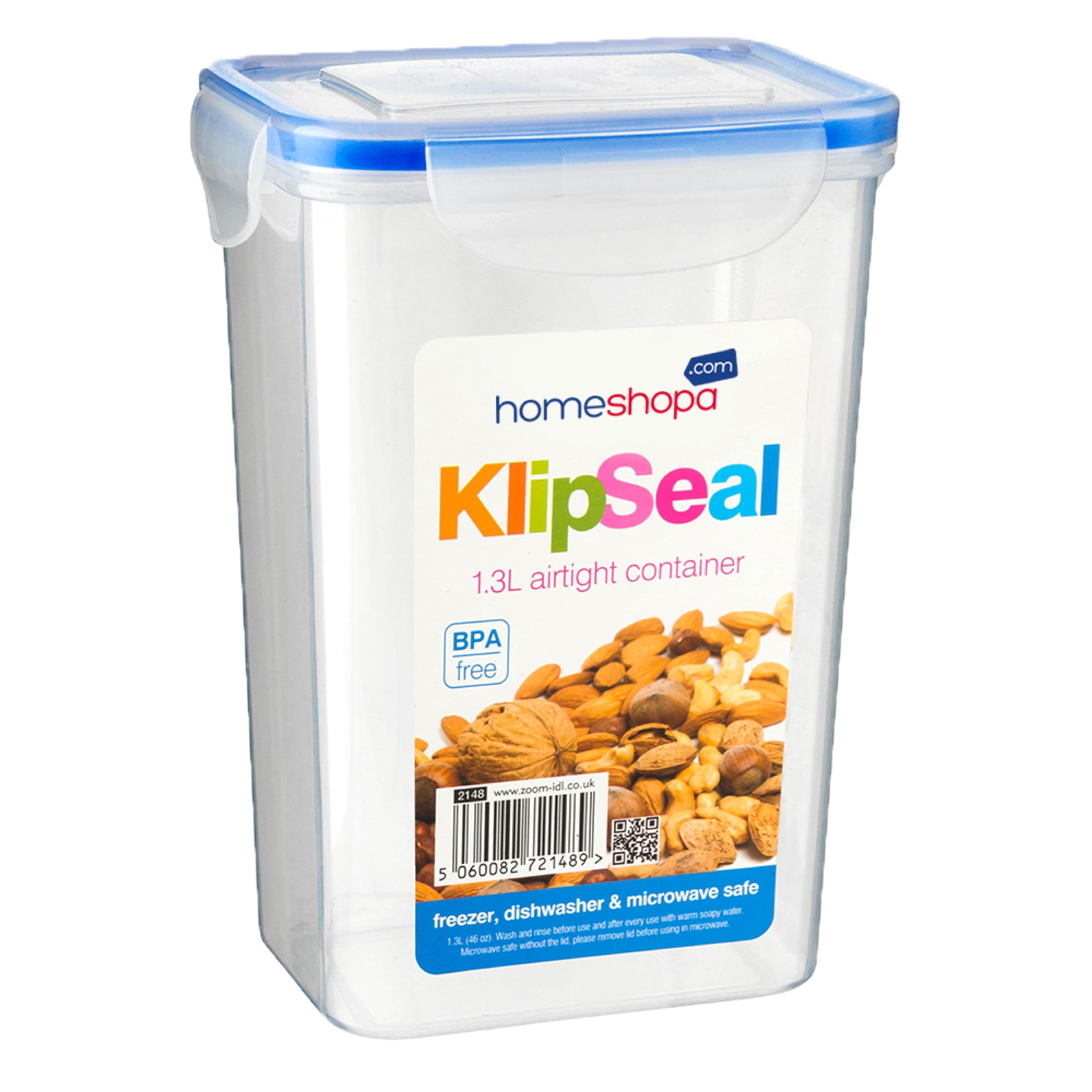 Homeshopa.com 1 Pack Homeshopa Airtight Food Storage Container Set, Kitchen & Pantry Organization, Bpa-Free, Plastic Canisters With Durable Lids For Rice Cereal Oats Flour Sugar