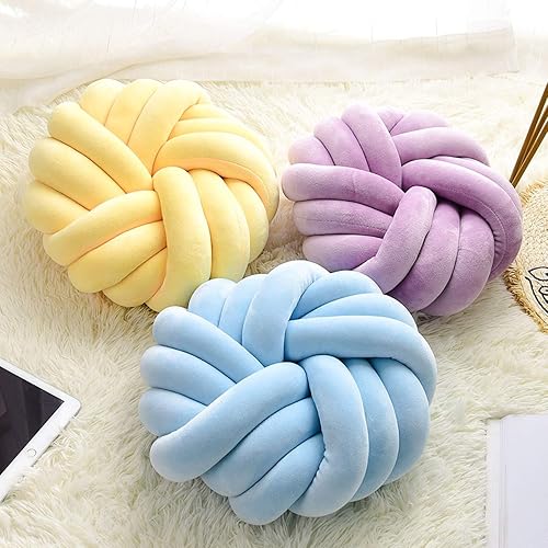 Miniatura 2 de Almohada corta de felpa, almohada redonda con nudo creativo, cojín de flores, almohada lumbar para el hogar, decoración del hogar, cama, sofá,