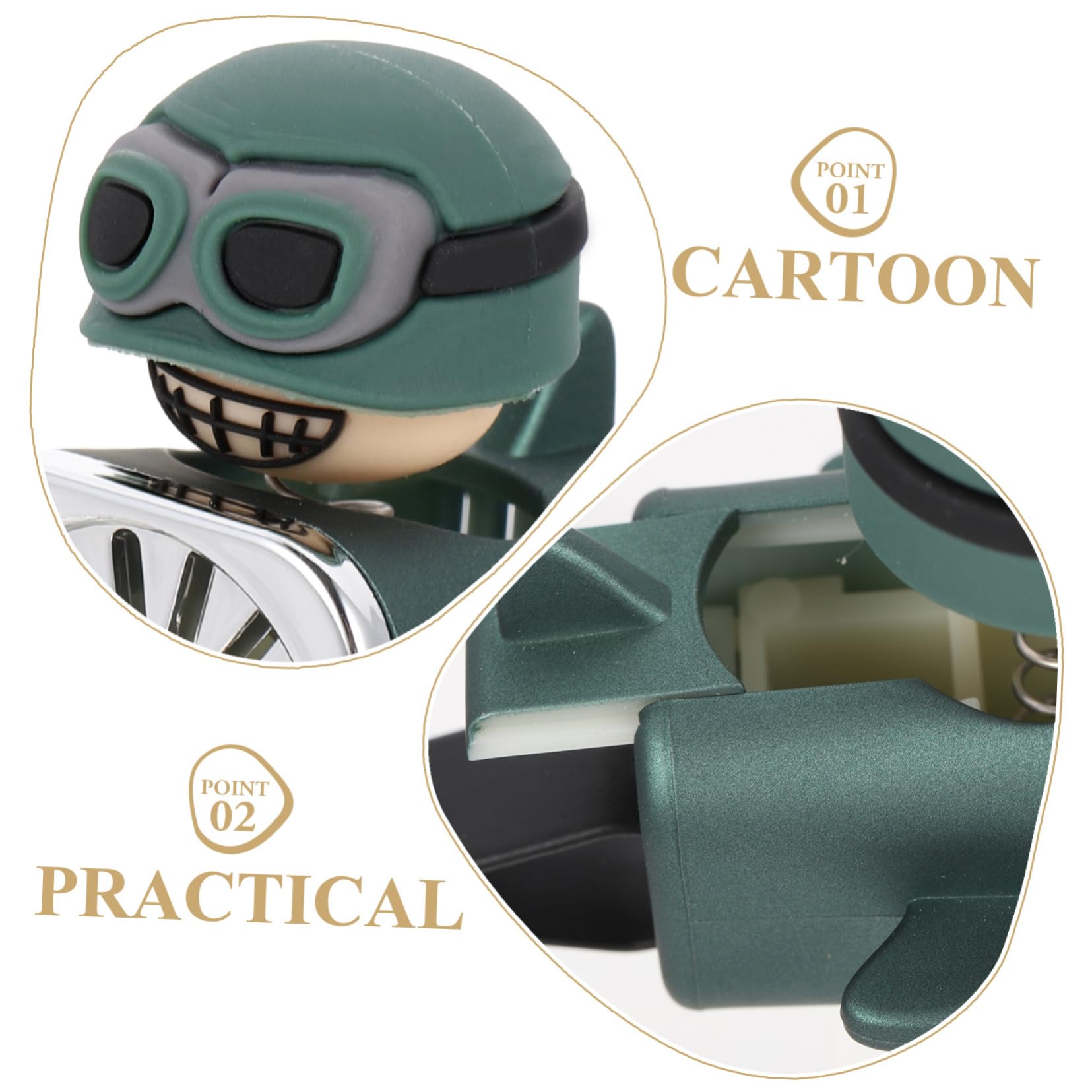 VICASKY 4pezzi Clip Per Cartoon Diffusore Per Auto Decorazioni Per e Facile Installazione e