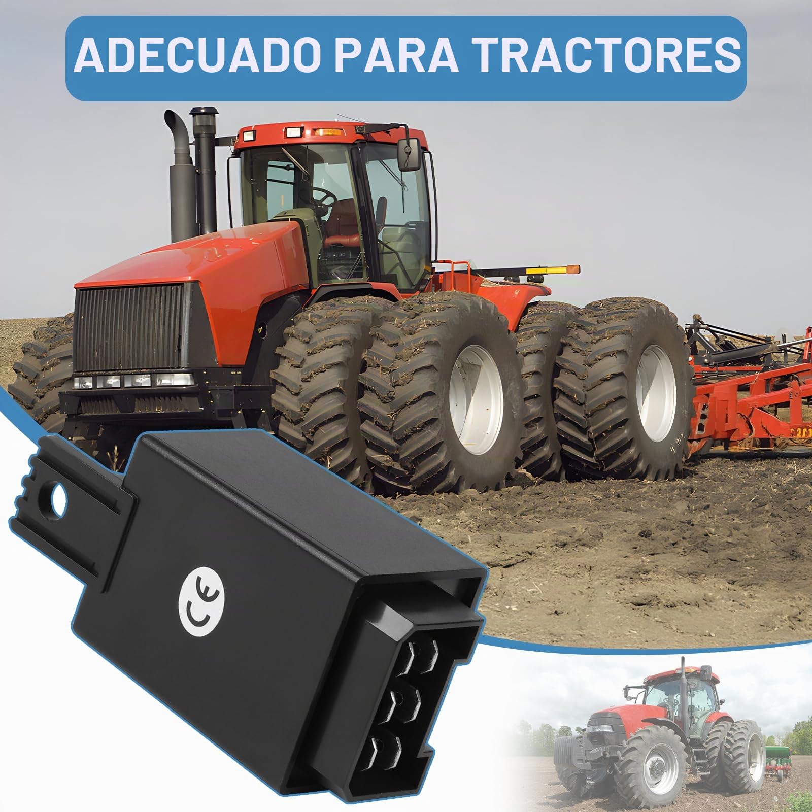 DBREAKS 1 pieza Relé Intermitente 12 V, 21 W, 2 + 1 + 1, Relé Indicador Electrónico 6 Pines, para tractores, coches antiguos, remolcadores, coches