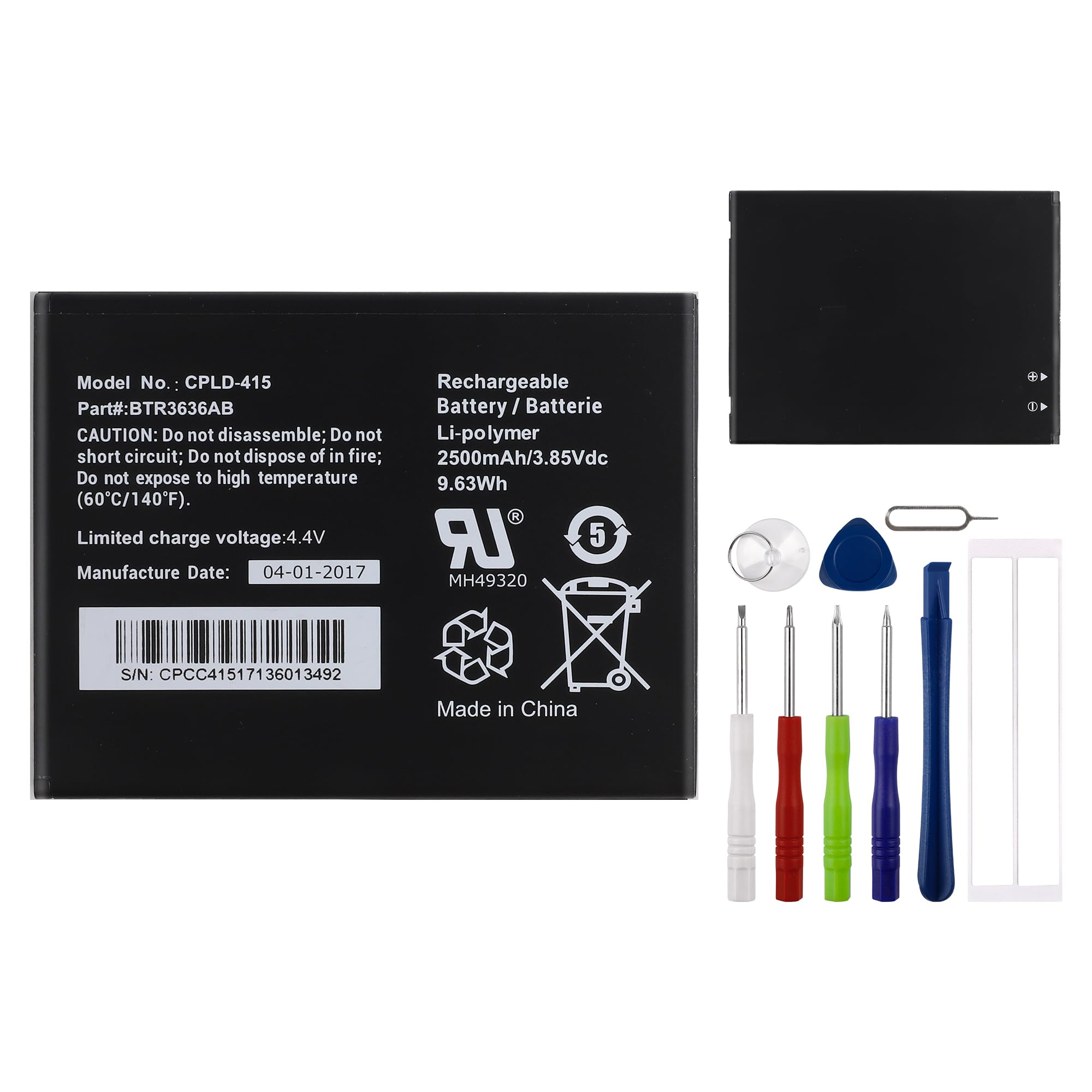 Photo 1 of E-YIIVIIL Replacement Battery for Coolpad BTR3636AB