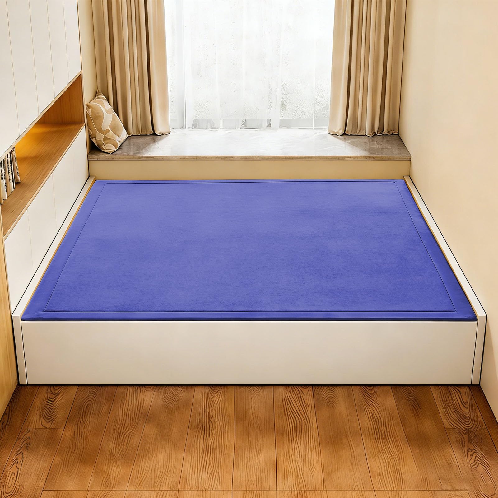 Tapis de Jeu en Chambre Enfant, Tapis de Jeu Multifonctionnel pour bébé, Tapis de Tatami, Tapis de Yoga d'exercice pour bébés, pour Chambre d'enfant, Chambre à Coucher 100 x 120 cm