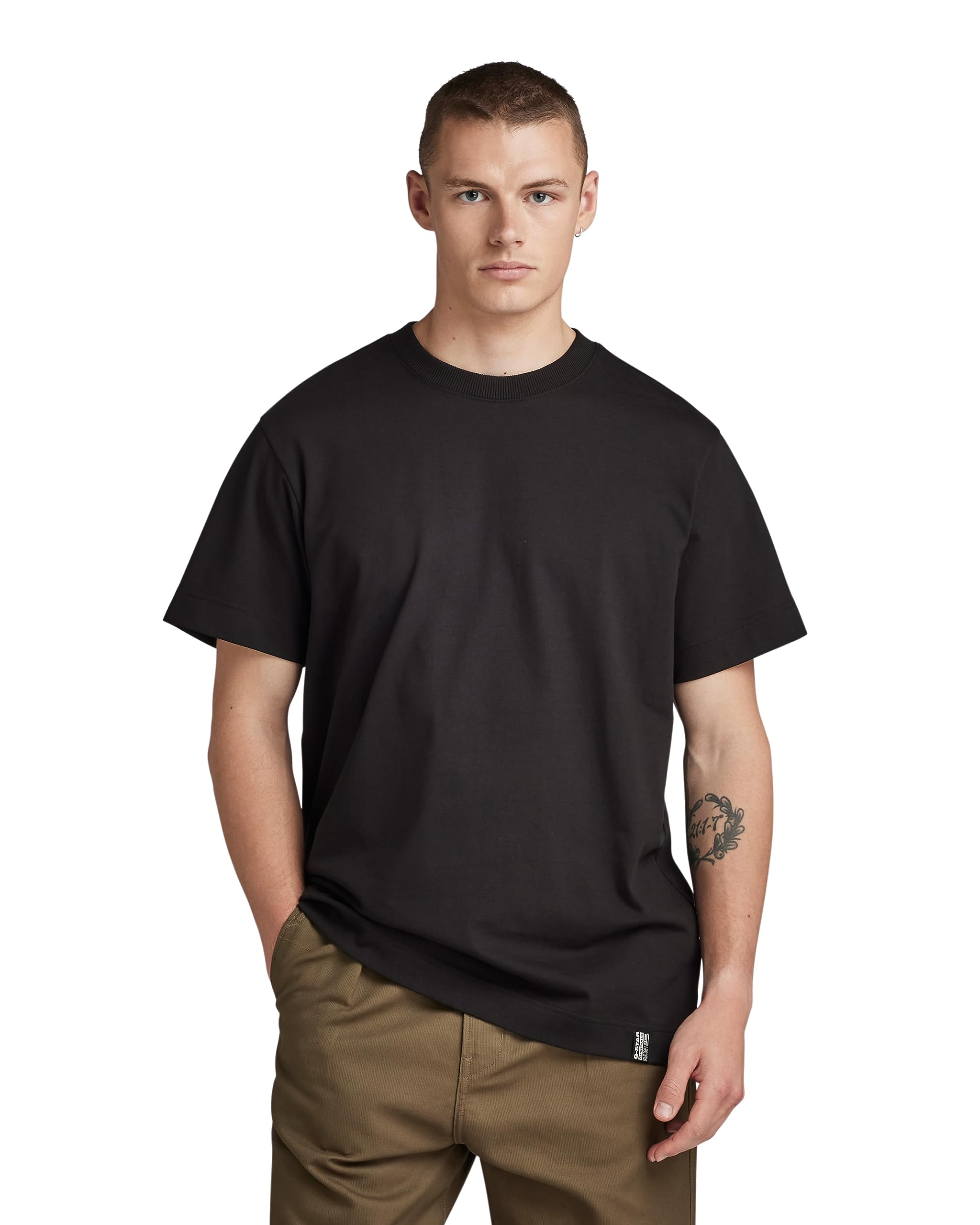 G-Star Men's Essential Loose T-Shirt, Black (dk black D23471-C784-6484), XL