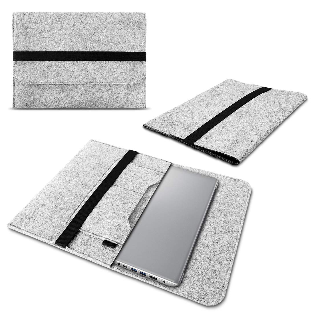 Laptop Tasche Filz Laptop Hülle Für Lenovo ThinkPad E480 14 Zoll - Filz Case Mit Mehreren Taschen Filz Tasche 14 Zoll