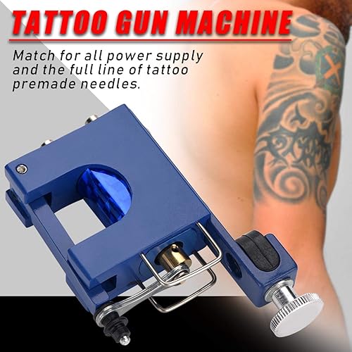 Miniatura 2 de Profesional Rotary Tattoo Machine Motor LinerShader Supply Alloy Stealth Rotary Tattoo Gun (azul)