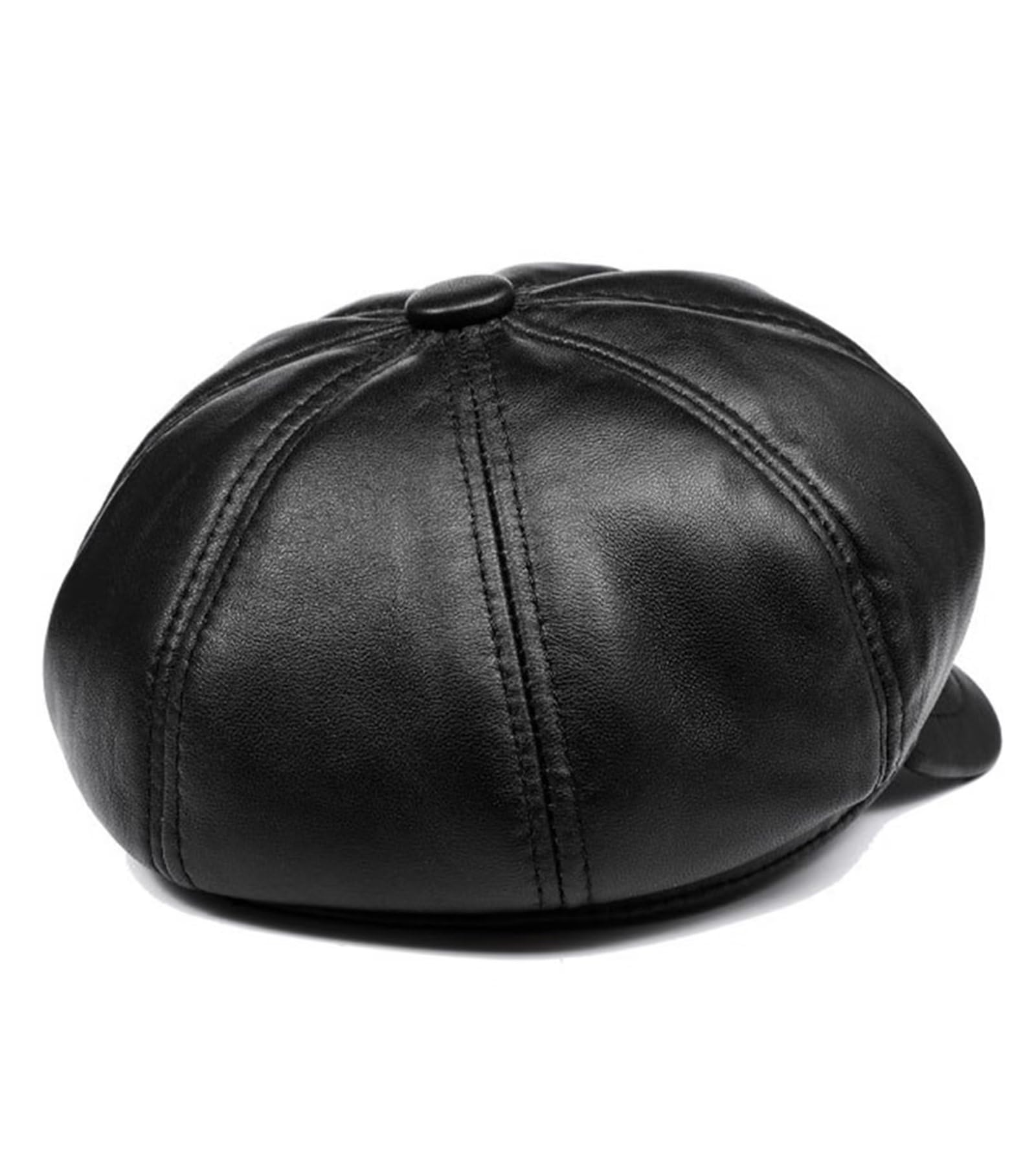 Damen Baker Boy Hut Newsboy Cap Beret Hut Herbst Winter Leder Golf Hut Damen