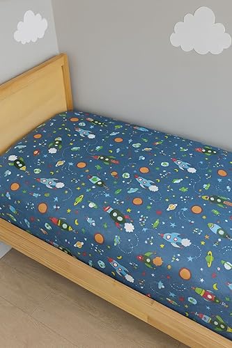 Vista 3 de Fitted Crib Sheets,Organic Sheet Set for Toddler Mattress, Turkish Cotton Mini Crib Sheets Set for Crib Mattress,1 Fitted Sheet (28"x52") for Baby