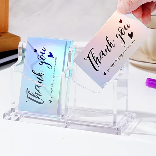 Vista 13 de Soporte acrílico para folletos, soporte de literatura para tarjetas de visita, soporte transparente para folletos, soporte para escritorio, soporte