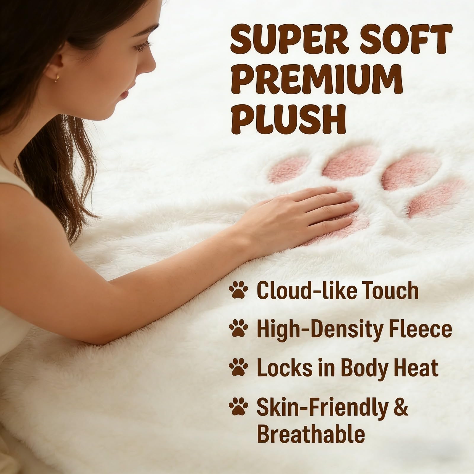 Saco de dormir de gato para humanos, saco de dormir de animales adultos esponjosos, diseño de sobre de felpa gigante para acampar y fiestas de pijamas, manta de forro polar suave y cálido, lavable a
