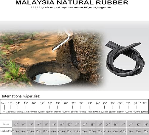 Miniatura 7 de Limpiaparabrisas Fornt de calidad de fabricante original del equipo, compatible con Ford Ranger de 24 pulgadas + 16 pulgadas LHD y RHD modelo de