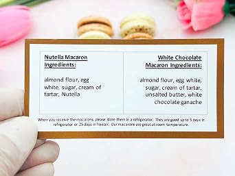 6 Nutella & White Chocolate Macarons Value Pack