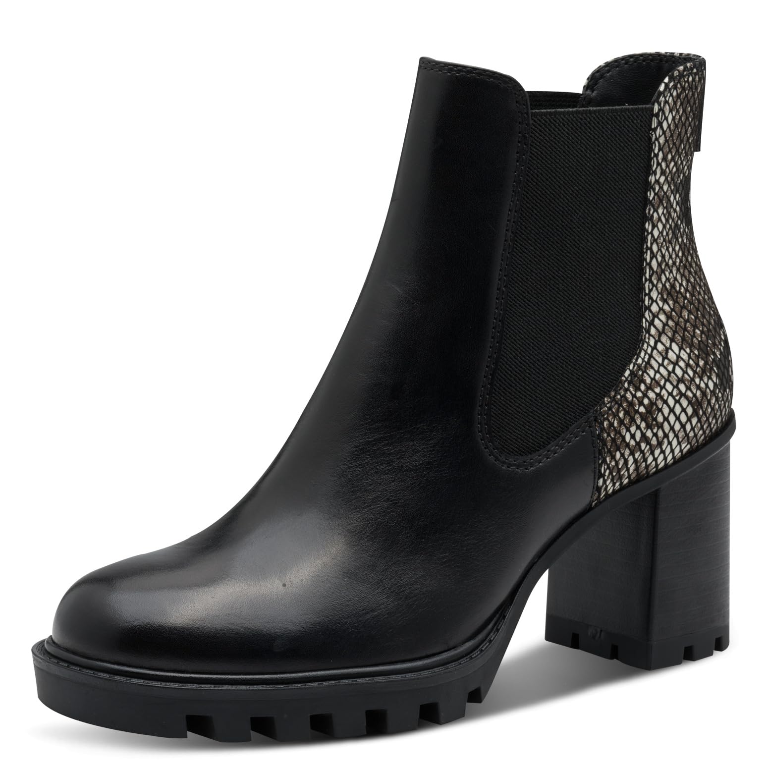 Tamaris Women's 1-25371-45 Chelsea Boots, Black Comb, 36 EU, Black (Black Comb), 3 UK