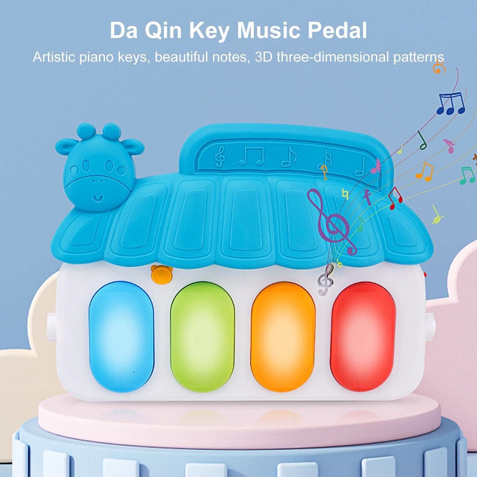 Palestre e tappetini per bambini - 5 tappetini in-1 con giocattoli colorati e musica - Tappetino antiscivolo Playmat Piano Pancia Time Activity Mat per l'esplorazione sensoriale precoce, 3-6-12 neonat