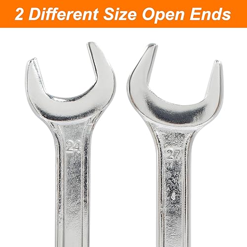 Miniatura 4 de Auvotuis Llave de extremo abierto de 0.236 in de grosor de 0.945 in x 1.063 in llave de extremo abierto doble para mantenimiento general, métrica