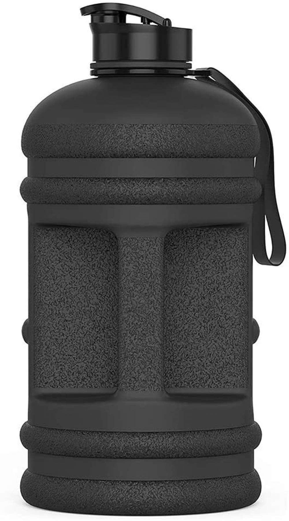 Botella De Agua De 2,2 Litros - Botella De Agua Fitness Ahora Con Tapa Fácil De Beber - Durable Y Extra Fuerte - Sin Bpa - Ideal Para Gimnasio, Dieta, Culturismo, Deportes Al Aire Libre, Senderismo Y