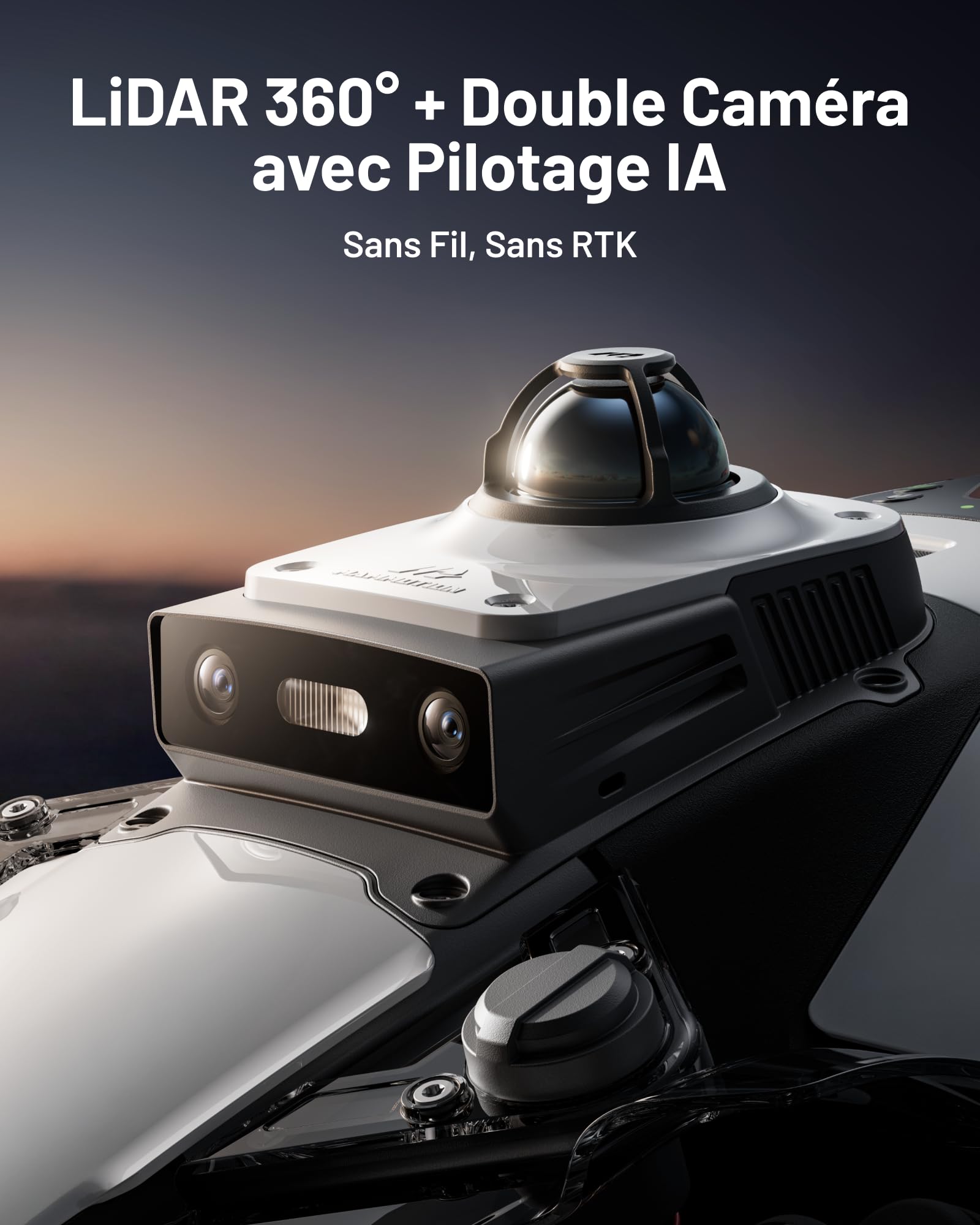 MAMMOTION LUBA Mini 2 AWD 1500 Robot Tondeuse sans Fil avec Mini Garage et Support de Nettoyage — vue 2
