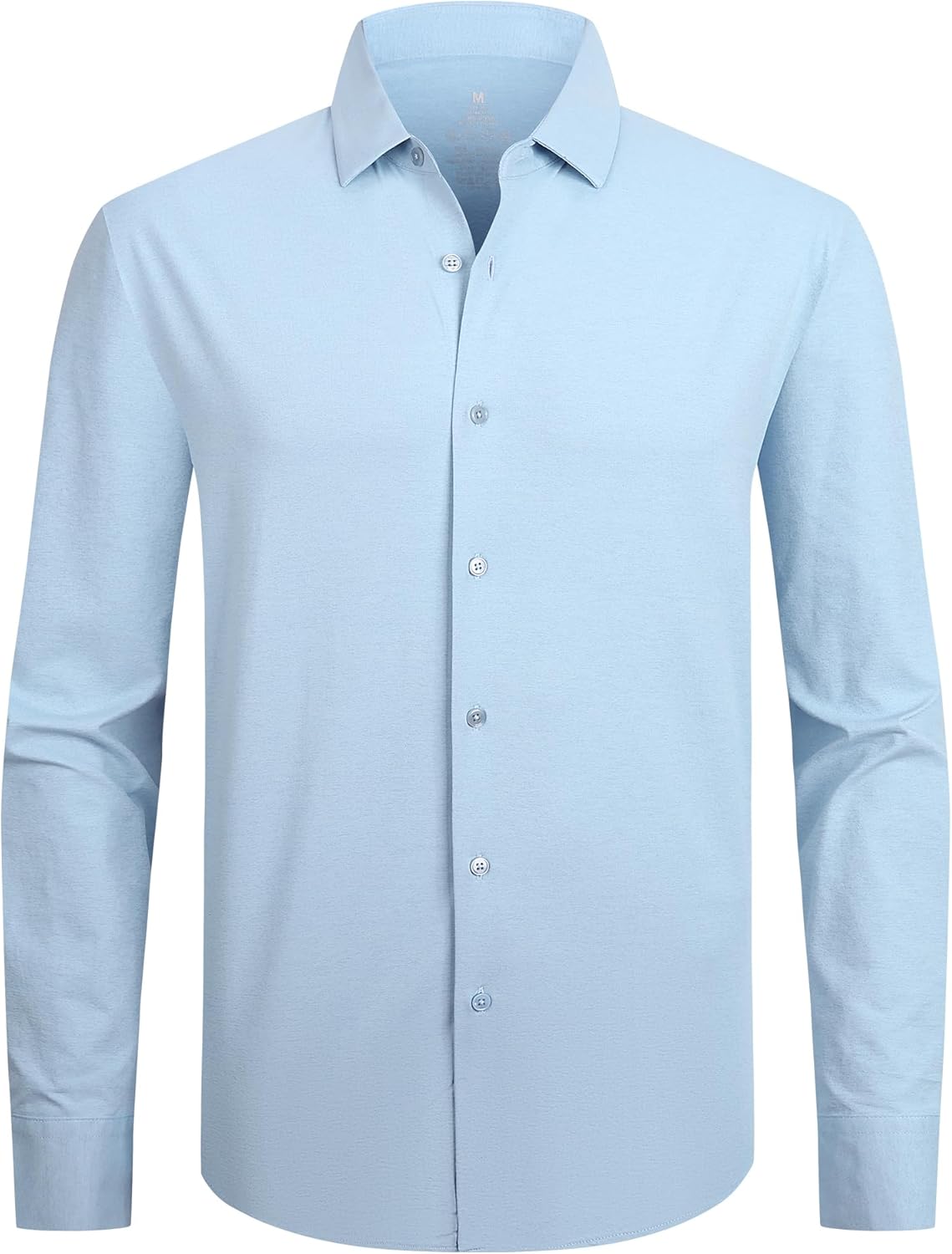 Alex Vando Mens Dress Shirts 8-Way Super Stretch French Placket Business Button Down Shirt Men