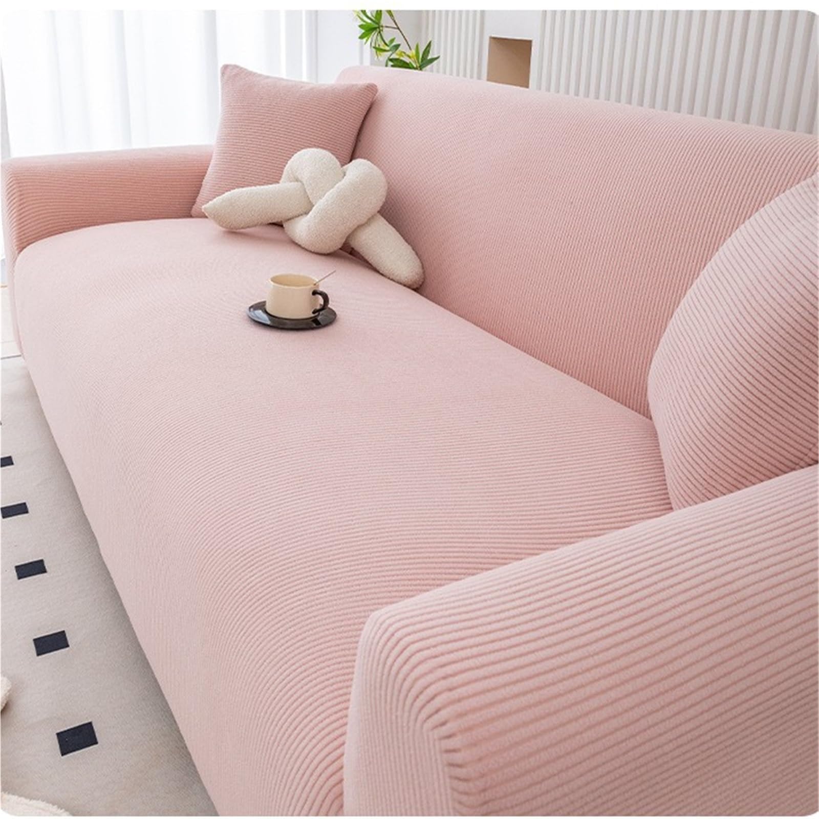Housse de canapé extensible imperméable avec cordon antidérapant