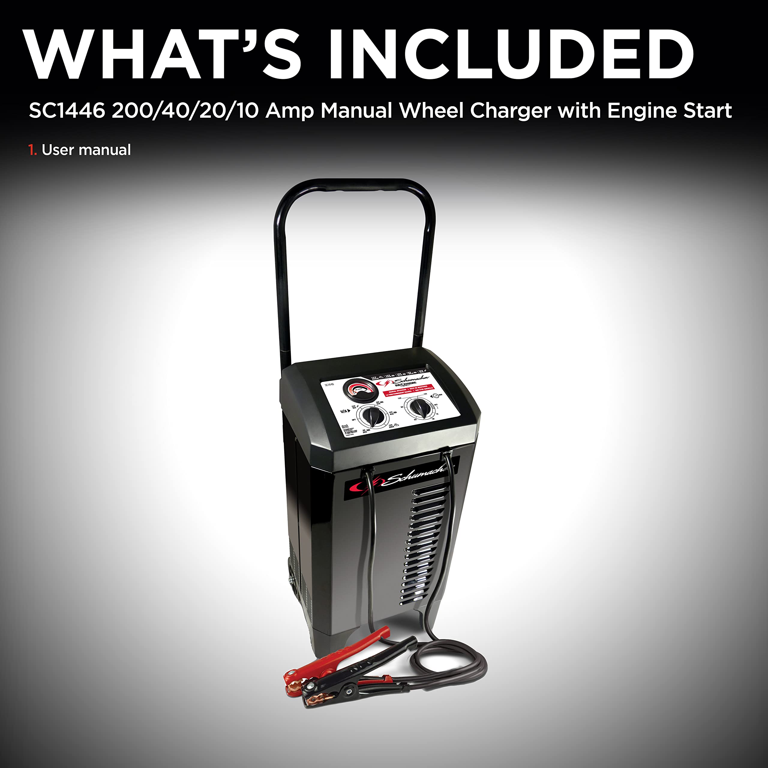 Snapklik.com : Schumacher Electric Wheeled Battery Charger And Engine