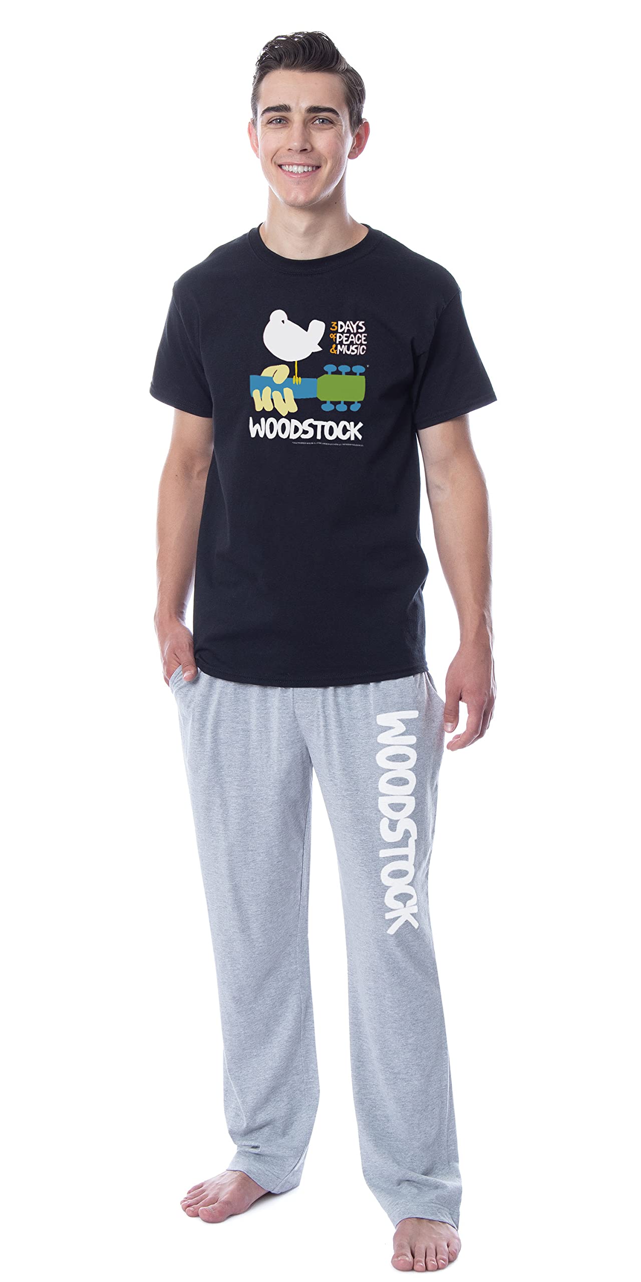 INTIMO Woodstock Mens' Music Festival 3 Days Of Peace & Music Sleep Pajama Set