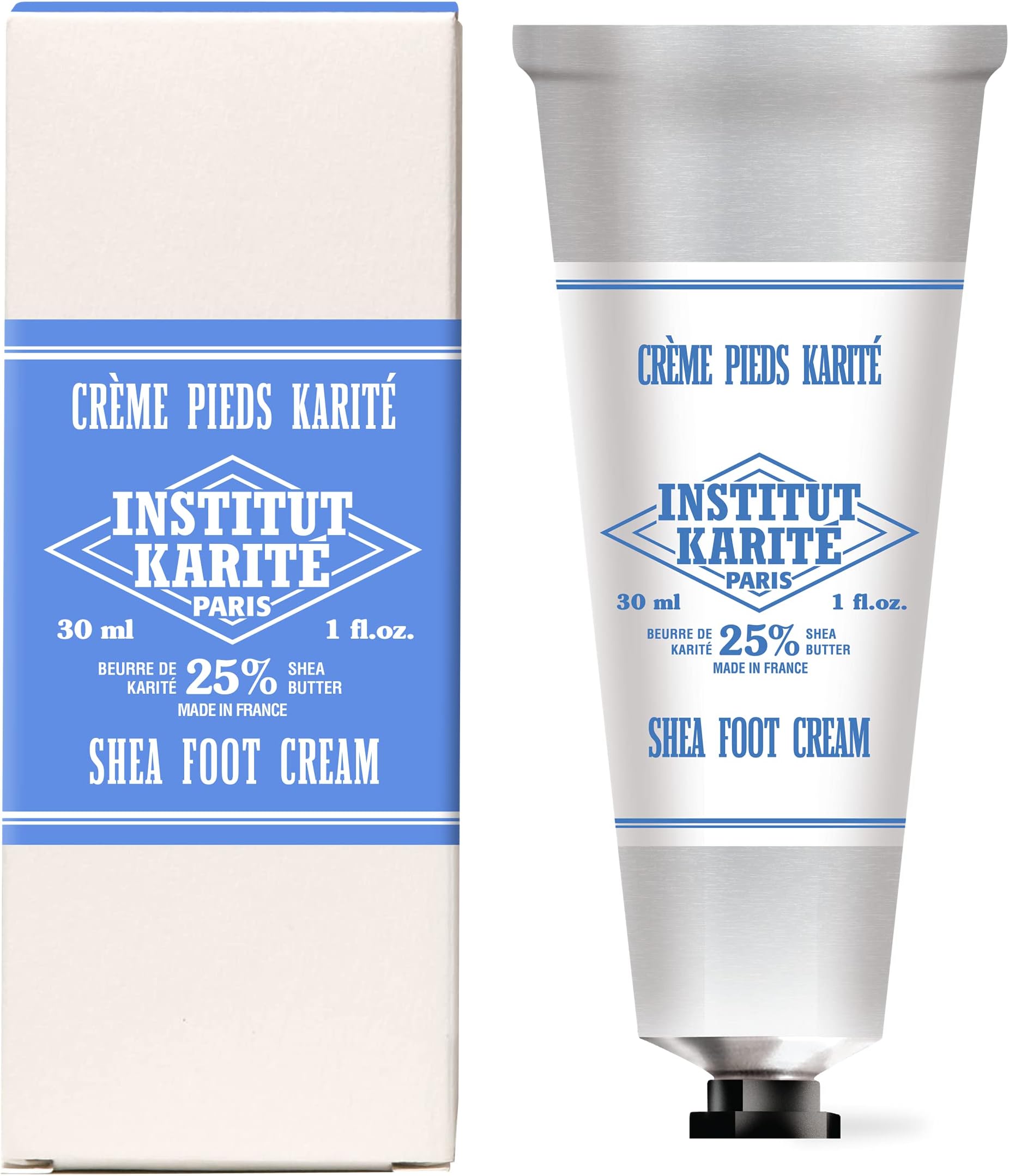 Shea Foot Cream 30 mL Milk | Foot Cream Tube in Box 25% Shea Foot Cream | Made in France Hand & Body Cream Milk Fragrance