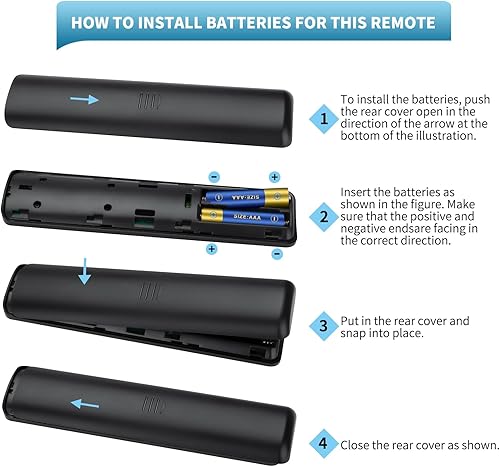 Miniatura 7 de LOUTOC Control remoto de repuesto solo para todos los televisores TCL, compatible con todos los televisores inteligentes TCL Android 4K UHD (sin